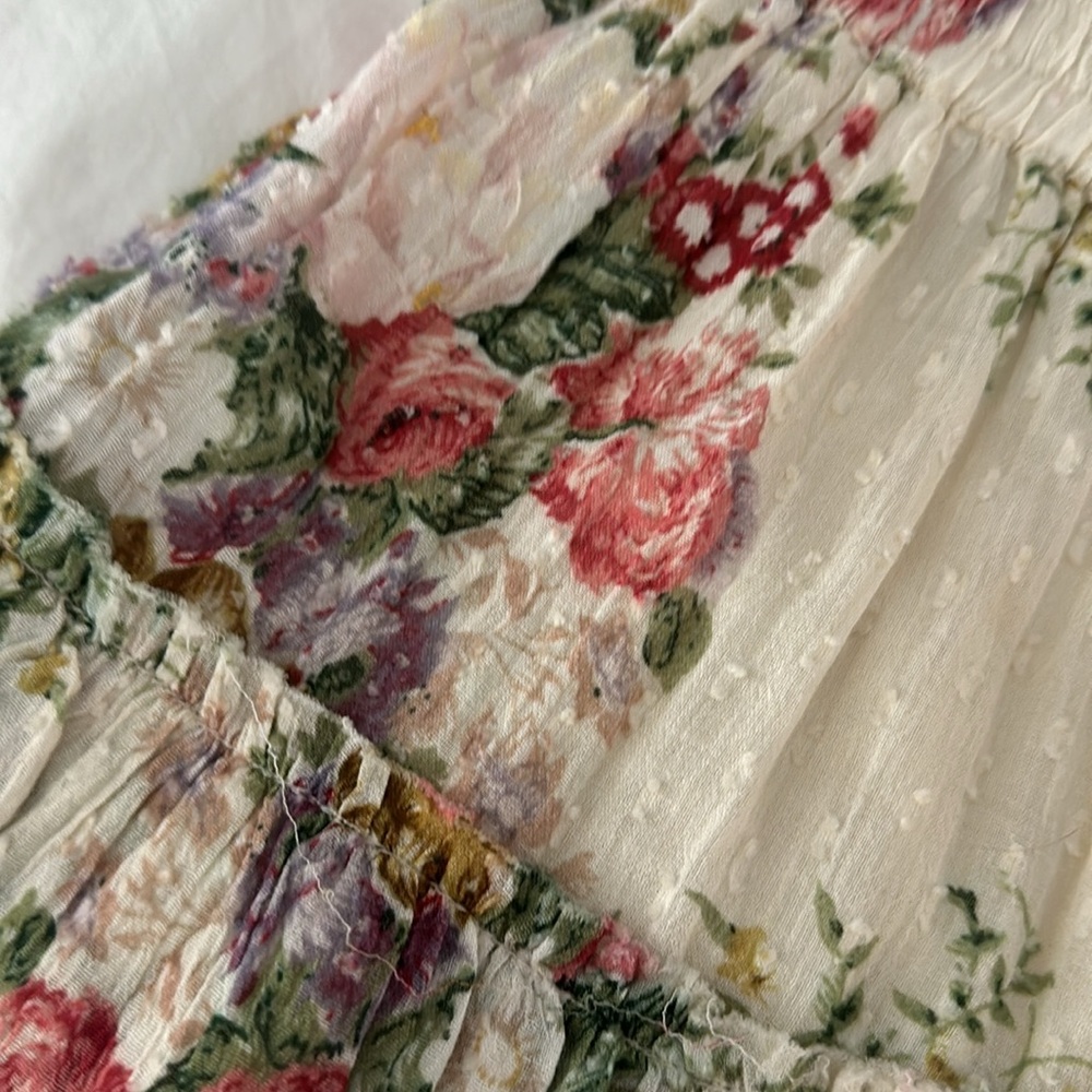 NWOT Loveshackfancy mini skirt